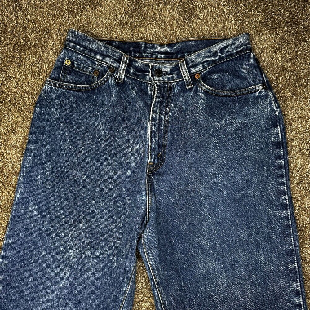 Vintage LEVI'S Women's Acid Wash 16505-1212 High Waisted Jeans 30x27 - Picture 2 of 16